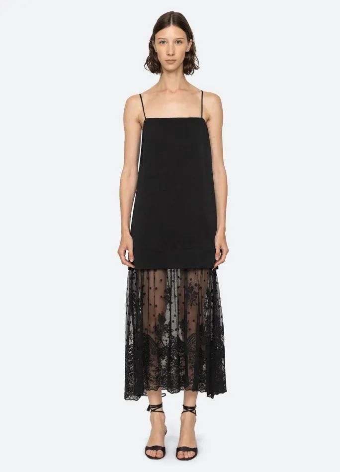 Sea New York Dresses Women Noa Slip Dress Black Sea New York Dresses Women Noa Slip Dress Black