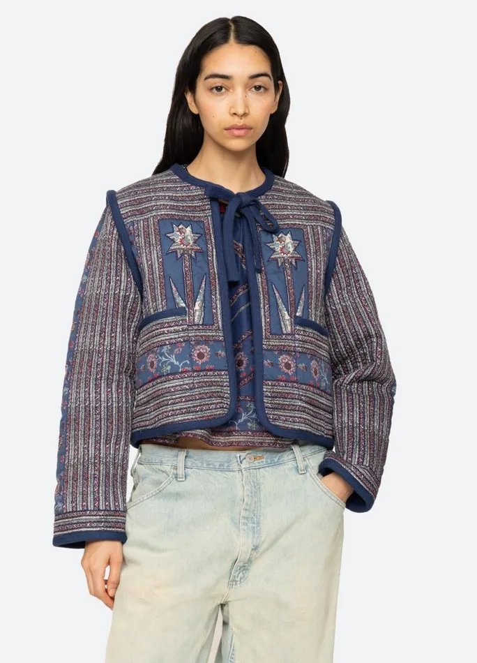 Sea New York Outerwear Women Valeria Quilted Jacket Navy