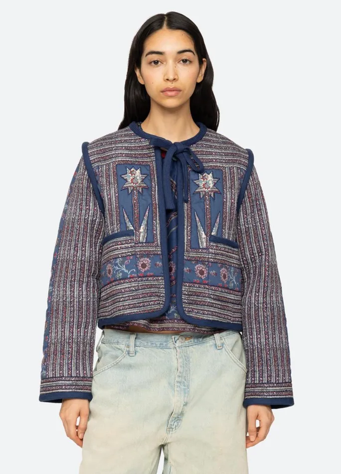 Sea New York Outerwear Women Valeria Quilted Jacket Navy