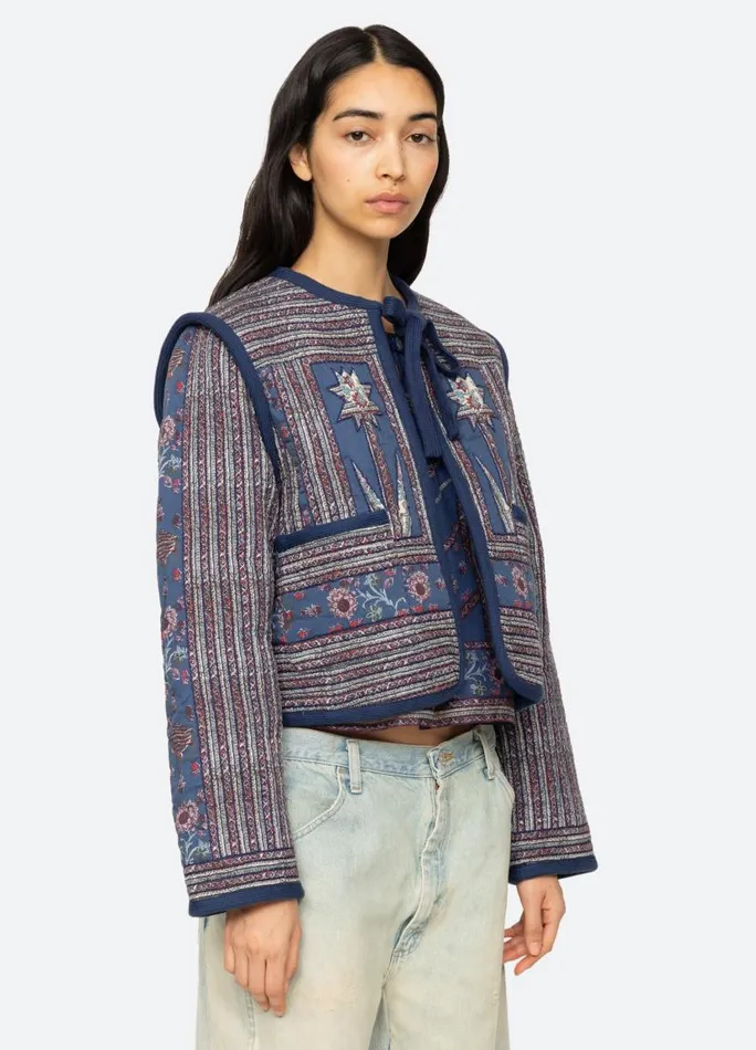Sea New York Outerwear Women Valeria Quilted Jacket Navy