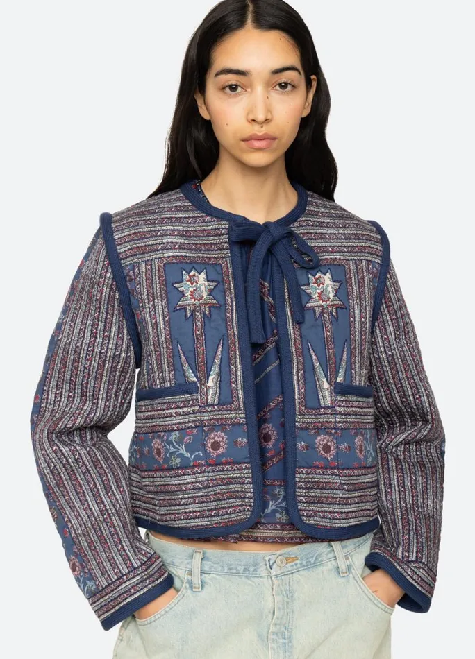 Sea New York Outerwear Women Valeria Quilted Jacket Navy