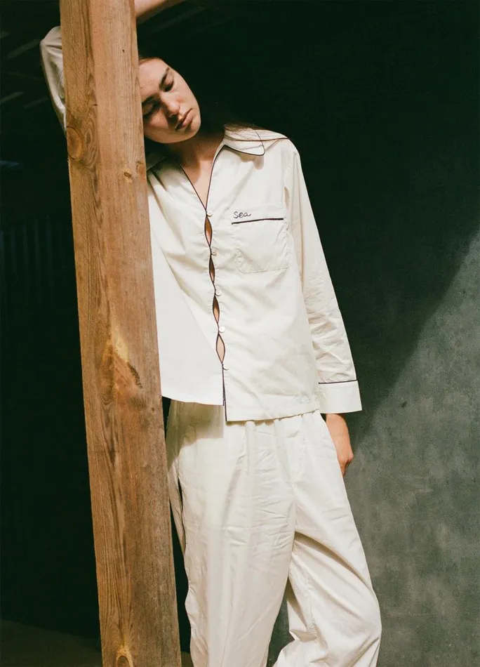 Sea New York Sleepwear Women Vesta PJ Set White