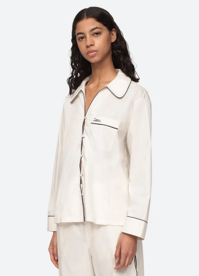 Sea New York Sleepwear Women Vesta PJ Set White Sea New York Sleepwear Women Vesta PJ Set White