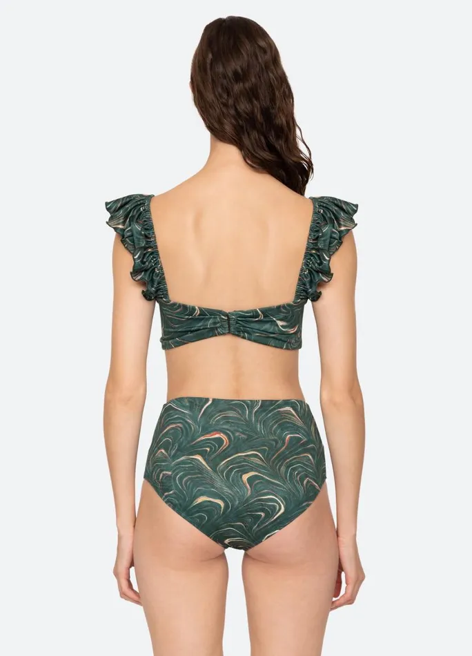 Sea New York Swimwear Women Amara Bikini Top Green