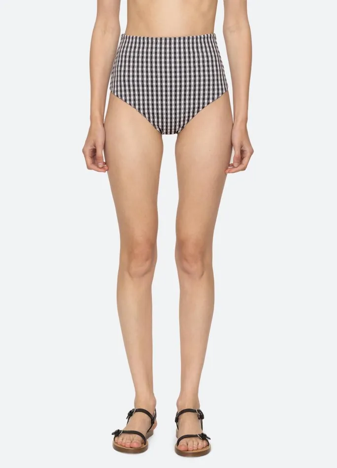 Sea New York Swimwear Women Pucker Bikini Bottom Multi