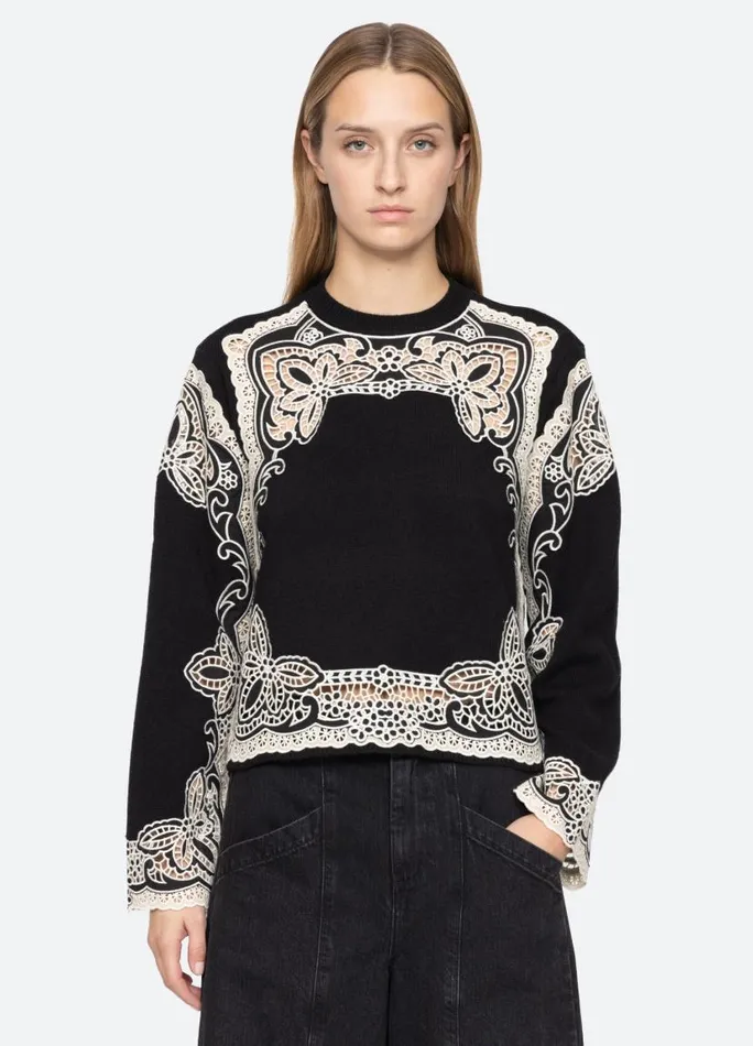 Sea New York Tops Women Gianna Sweater Black