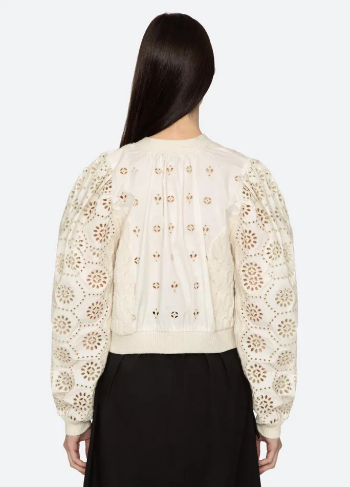 Sea New York Tops Women Lainey Cardigan Cream