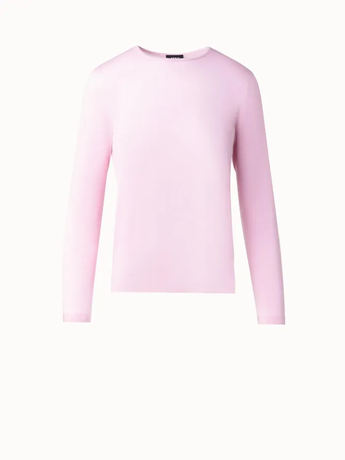 Seamless Cashmere Silk Knit Sweater Lotus Women Akris Cashmere