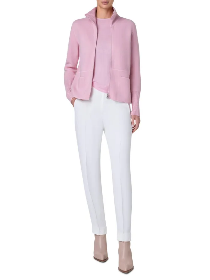 Seamless Cashmere Silk Knit Sweater Lotus Women Akris Cashmere