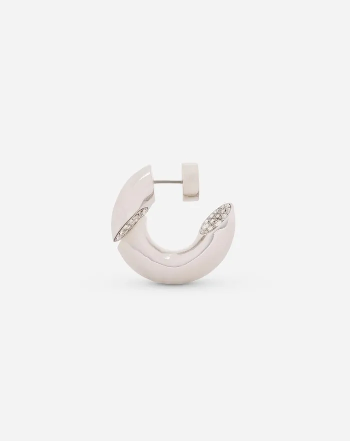 Sequence By Lanvin Rhinestone Earrings Silvercrystal Women Lanvin Jewelry