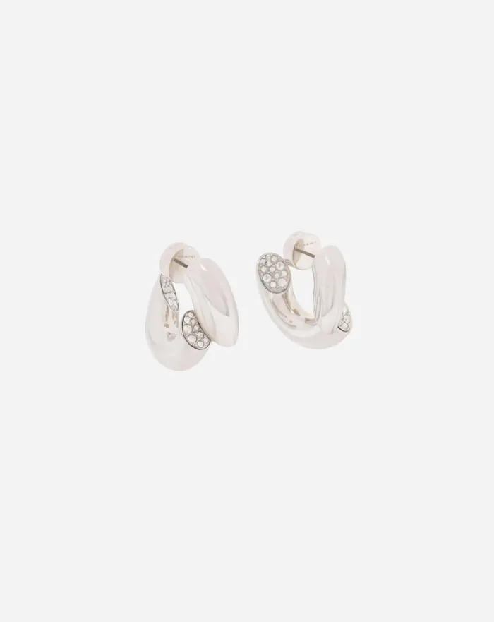 Sequence By Lanvin Rhinestone Earrings Silvercrystal Women Lanvin Jewelry