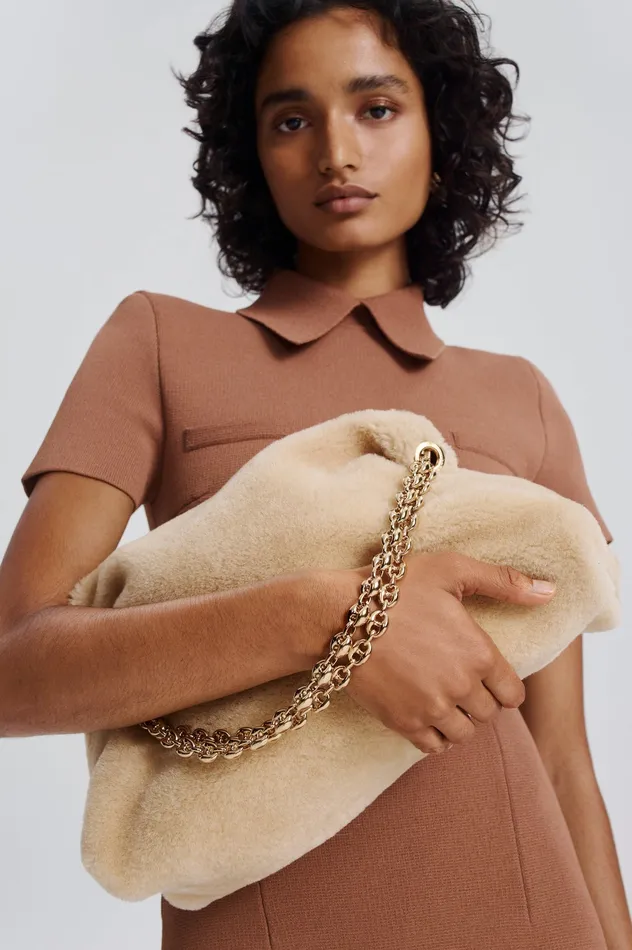 SHEARLING BAG GOLD Women Bags Scanlan Theodore