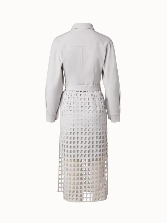 Shirt Dress And Apron Set Chalk Women Akris Dresses