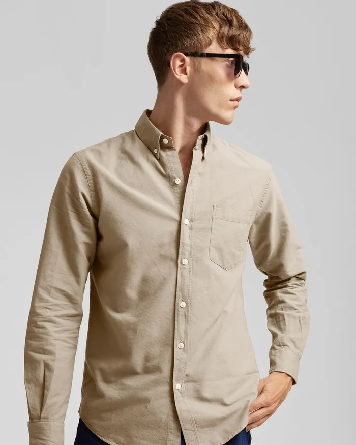 Shirts Colorfulstandard Men Organic Button Down Shirt 8211 Optical White