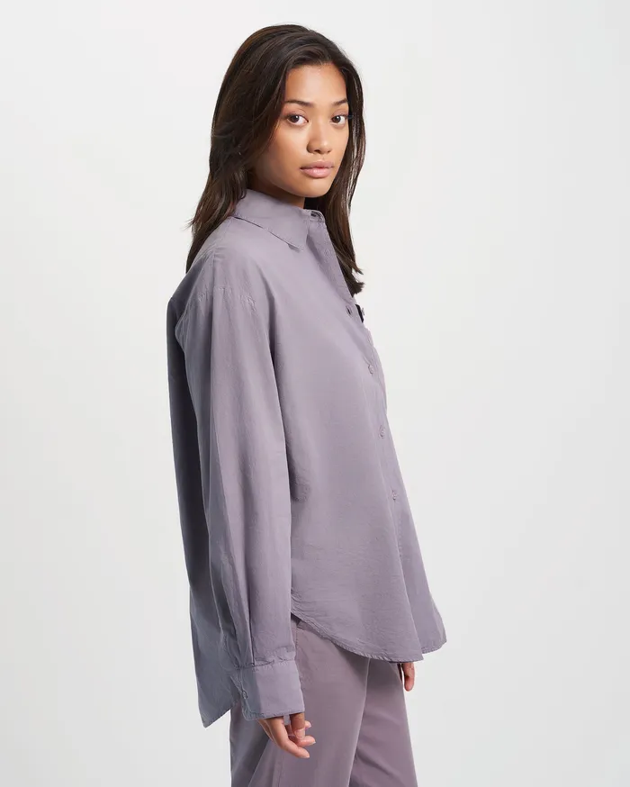 Shirts Colorfulstandard Women Organic Oversized Shirt 8211 Storm Grey