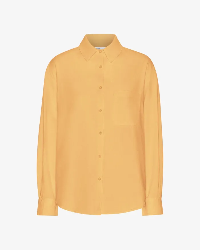 Shirts Women Organic Oversized Shirt 8211 Sandstone Orange Colorfulstandard