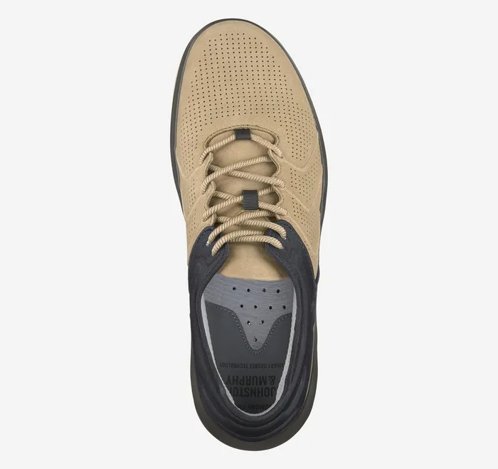Shoes Johnston and Murphy Men Activate Luxe UThroat Tan NubuckBlack Nylon