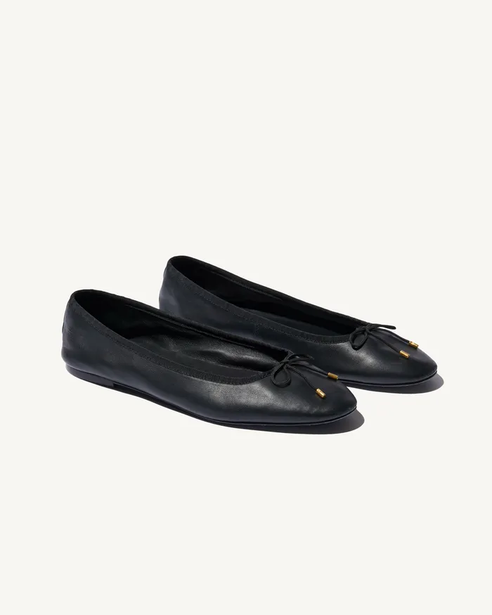 Shoes LEATHER BALLET FLAT Black Nili Lotan Women
