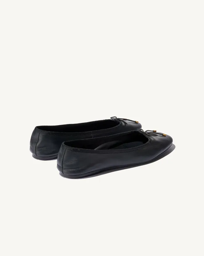 Shoes LEATHER BALLET FLAT Black Nili Lotan Women