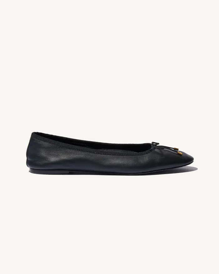 Shoes LEATHER BALLET FLAT Black Nili Lotan Women