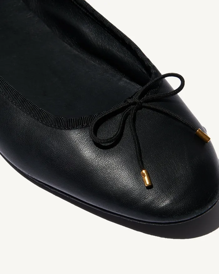 Shoes LEATHER BALLET FLAT Black Nili Lotan Women