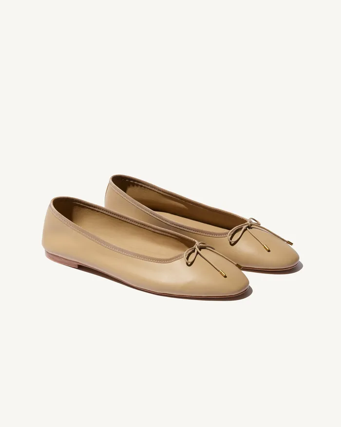 Shoes LEATHER BALLET FLAT Black Nili Lotan Women