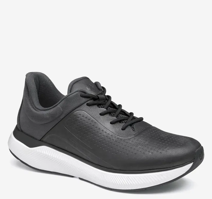 Shoes Men Miles UThroat Black Full Grain Johnston and Murphy