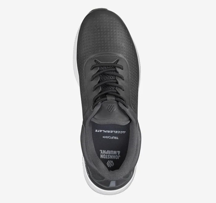 Shoes Men Miles UThroat Black Full Grain Johnston and Murphy