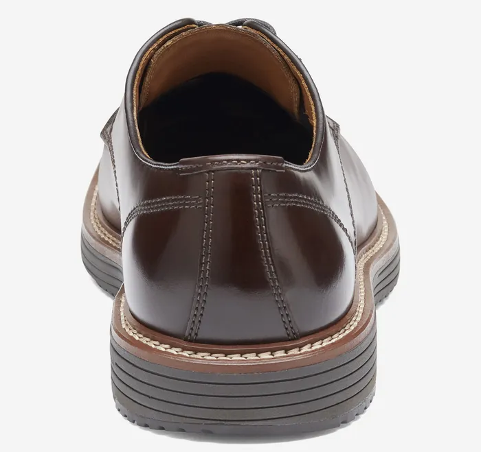 Shoes Men Upton Plain Toe Mahogany Full Grain Johnston and Murphy