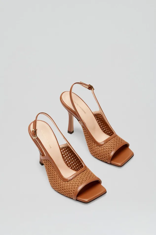 Shoes Women MESH SLINGBACK 95 TAN Scanlan Theodore