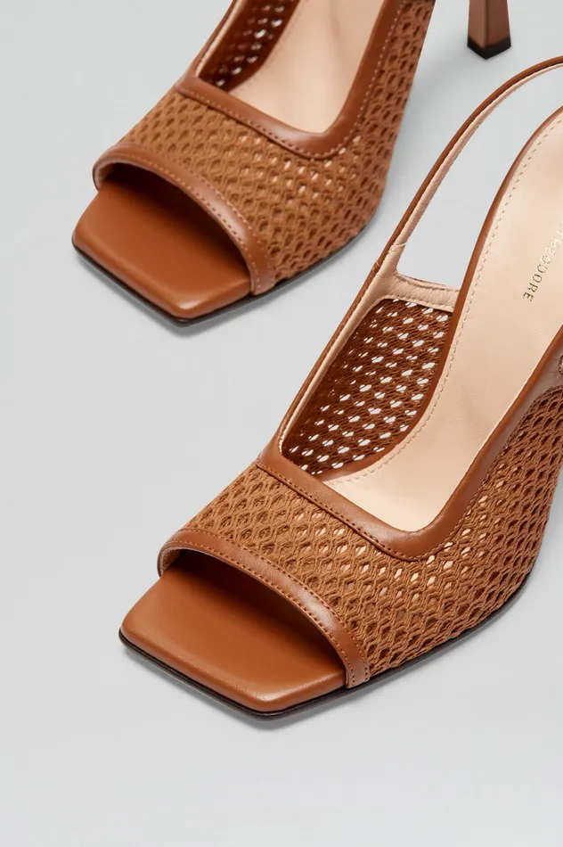 Shoes Women MESH SLINGBACK 95 TAN Scanlan Theodore
