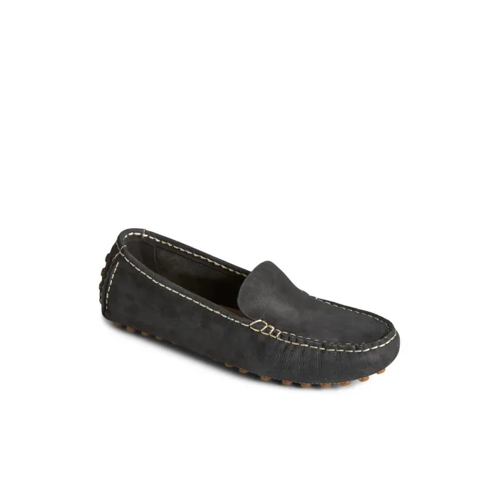 Shoes Women Sperry Port Driver Loafer Black