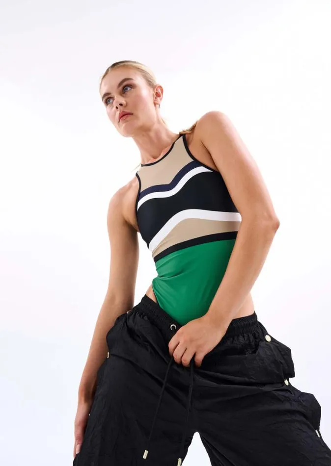 Shop AVENTURA ONE PIECE IN BOSPHORUS PE Nation Dresses and Bodysuits