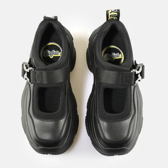 Shop Ballet Flats BUFFALO Prowler Ballerina Black