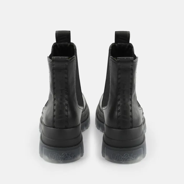 Shop Boots and AnkleBoots BUFFALO Aspha Chelsea Mid Black