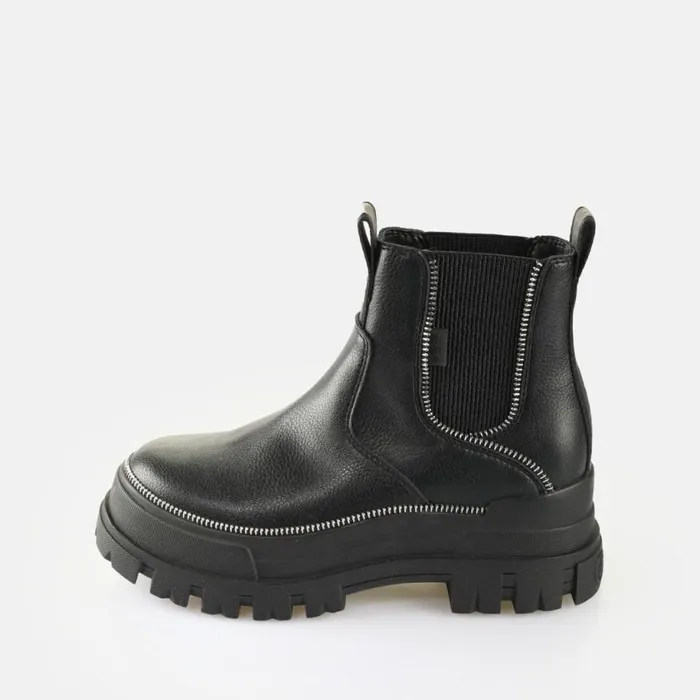 Shop Boots and AnkleBoots BUFFALO Aspha Chelsea Zip Black