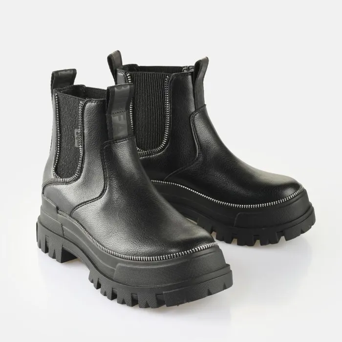Shop Boots and AnkleBoots BUFFALO Aspha Chelsea Zip Black