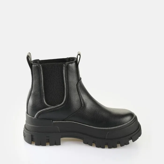 Shop Boots and AnkleBoots BUFFALO Aspha Chelsea Zip Black