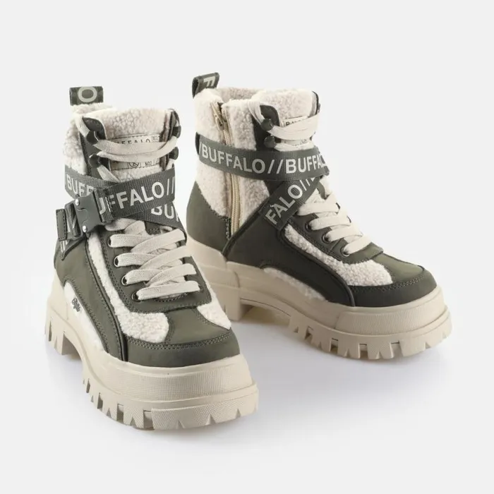 Shop Boots and AnkleBoots BUFFALO Aspha Com1 Warm Beige