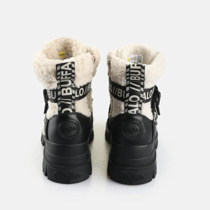 Shop Boots and AnkleBoots BUFFALO Aspha Com1 Warm Black Beige