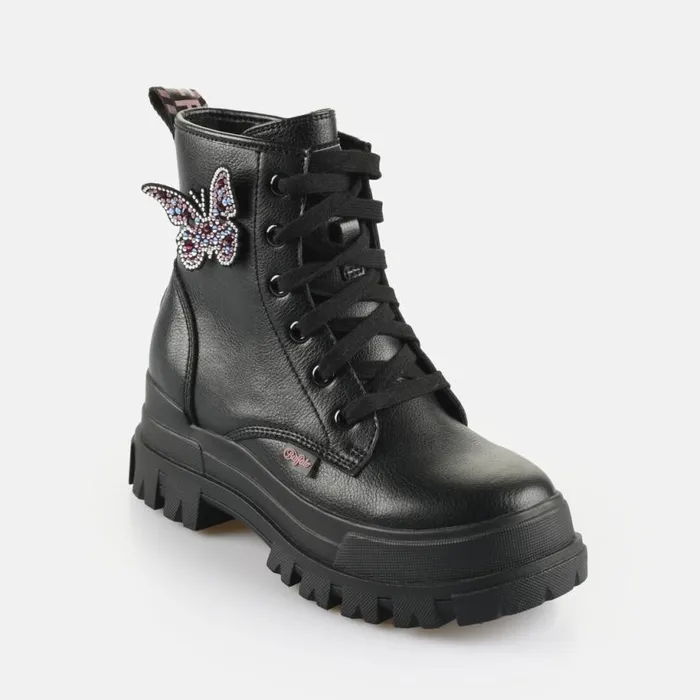 Shop Boots and AnkleBoots BUFFALO ASPHA RLD BUTTERFLY 8211 VEGAN NAPPA 8211 BLACK Black Shop Boots and AnkleBoots BUFFALO ASPHA RLD BUTTERFLY 8211 VEGAN NAPPA 8211 BLACK Black