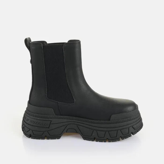 Shop Boots and AnkleBoots BUFFALO Fusion Chelsea Black