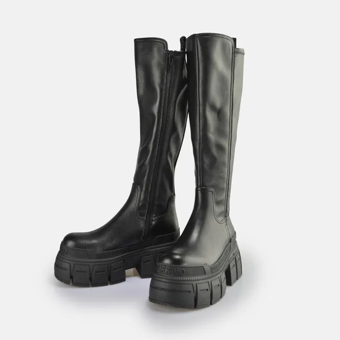 Shop Boots and AnkleBoots BUFFALO Gospher Stretch Boot Black