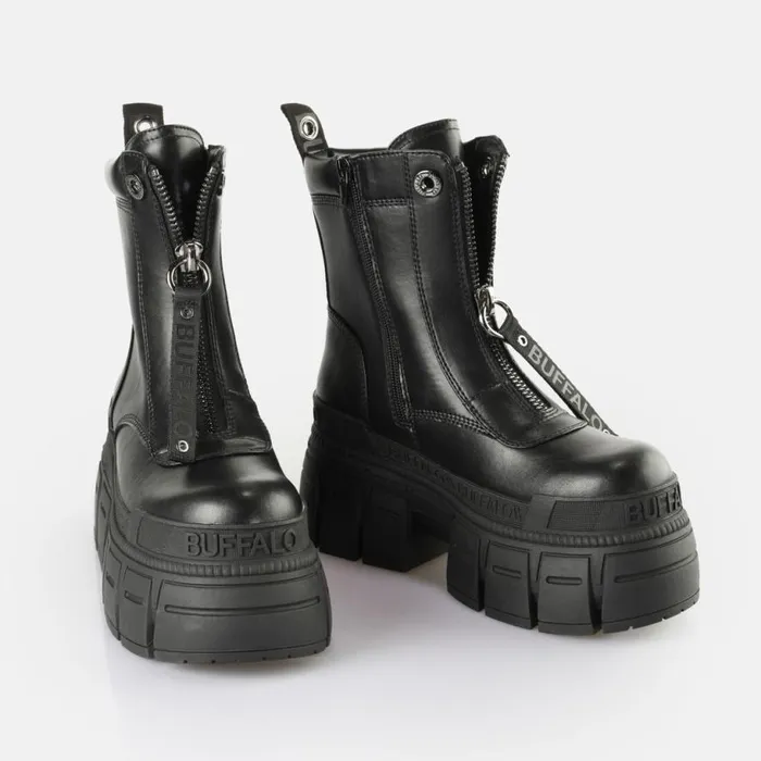 Shop Boots and AnkleBoots BUFFALO Gospher Zip Black