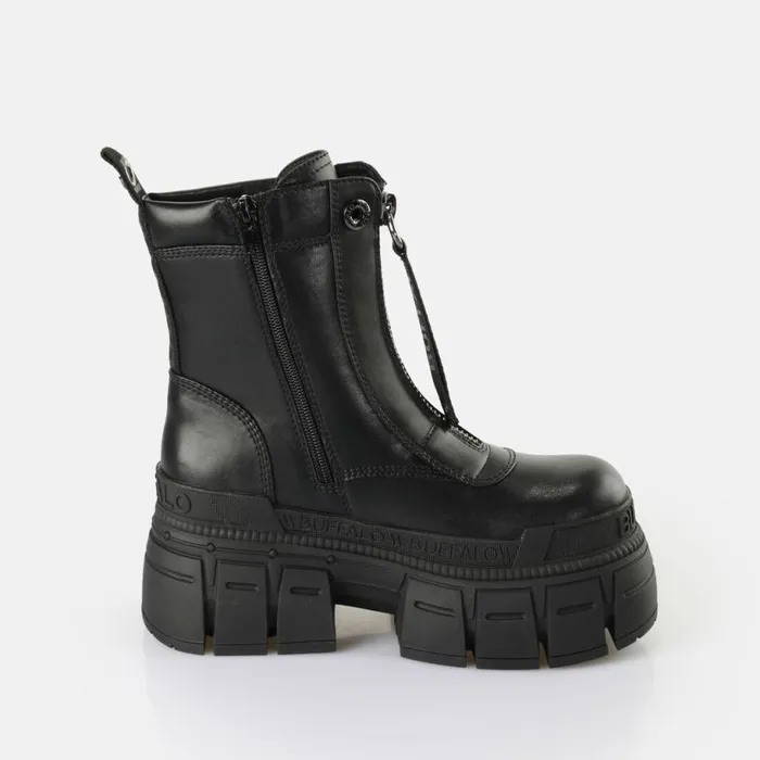 Shop Boots and AnkleBoots BUFFALO Gospher Zip Black