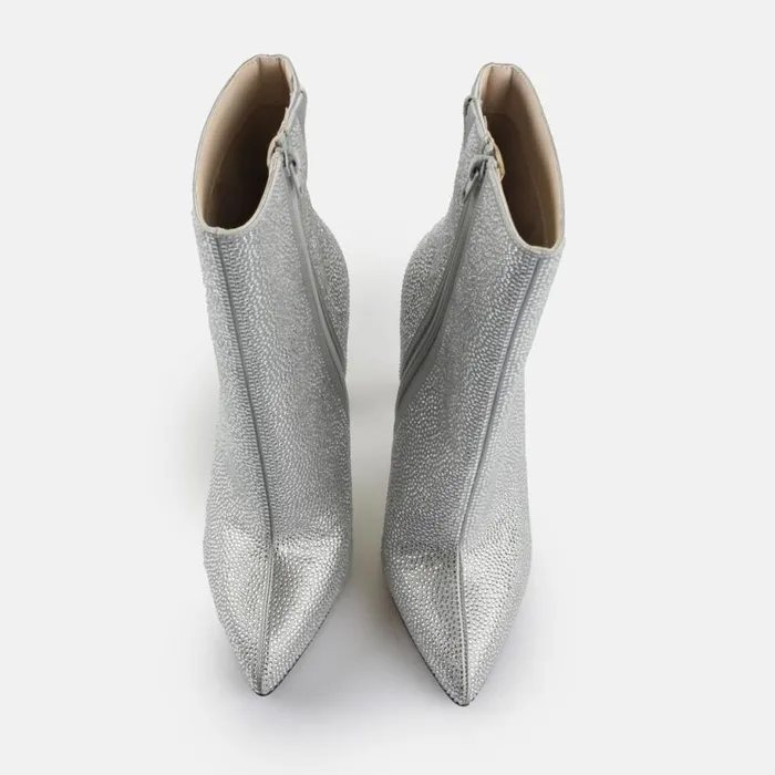Shop Boots and AnkleBoots BUFFALO Linda Ankle Shine Silver