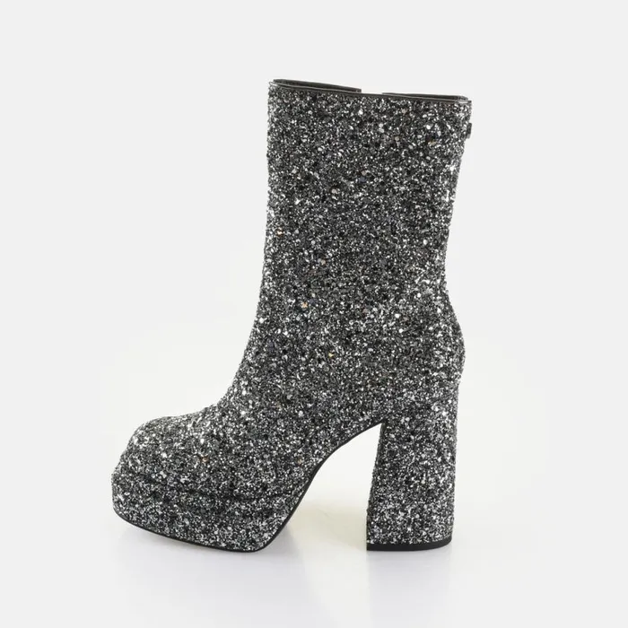 Shop Boots and AnkleBoots BUFFALO May Ankle Boot Glam Silver
