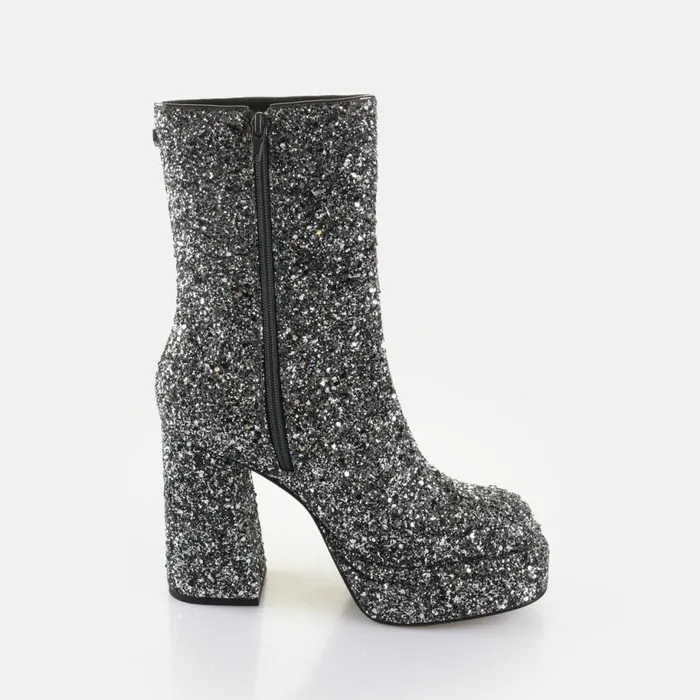 Shop Boots and AnkleBoots BUFFALO May Ankle Boot Glam Silver