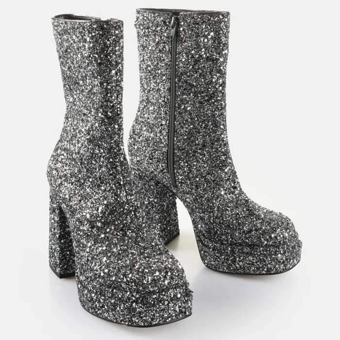 Shop Boots and AnkleBoots BUFFALO May Ankle Boot Glam Silver
