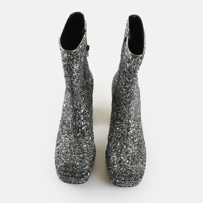 Shop Boots and AnkleBoots BUFFALO May Ankle Boot Glam Silver
